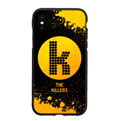 Чехол для iPhone XS Max матовый The Killers - gold gradient