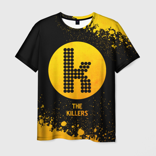 Мужская футболка 3D The Killers - gold gradient, цвет 3D печать