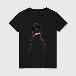 Девушка без имени – Женская футболка хлопок с принтом купить со скидкой в -20%