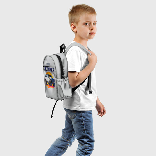 Детский рюкзак 3D Нейросеть - Hummer рисунок - фото 2