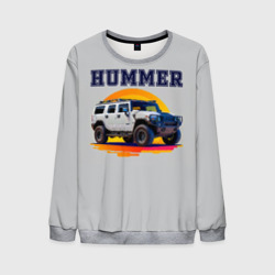 Мужской свитшот 3D Нейросеть - Hummer рисунок