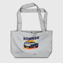 Пляжная сумка 3D Нейросеть - Hummer рисунок