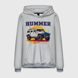 Мужская толстовка 3D Нейросеть - Hummer рисунок