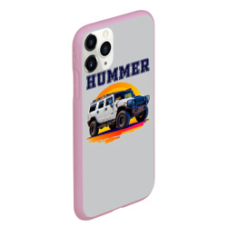 Чехол для iPhone 11 Pro Max матовый Нейросеть - Hummer рисунок - фото 2