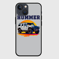 Чехол для iPhone 13 mini Нейросеть - Hummer рисунок