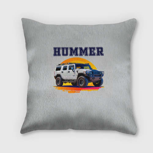 Подушка 3D Нейросеть - Hummer рисунок