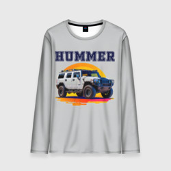 Мужской лонгслив 3D Нейросеть - Hummer рисунок