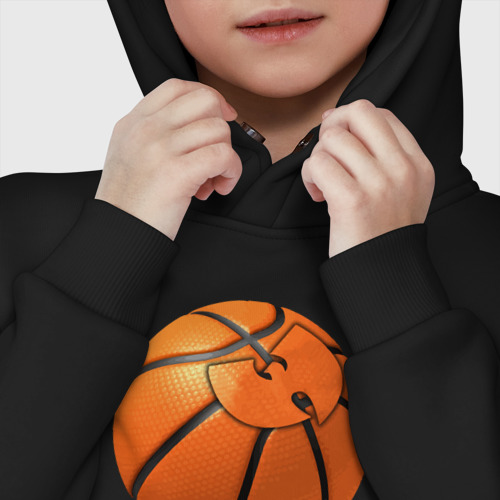 Детское худи Oversize хлопок Wu-Tang basketball, цвет черный - фото 7