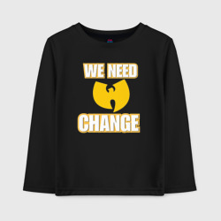 Детский лонгслив хлопок We need change