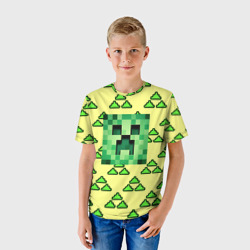 Детская футболка 3D Minecraft creeper game - фото 2