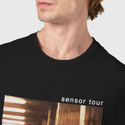Мужская футболка хлопок Camouflage - Sensor tour merch, цвет черный - фото 6