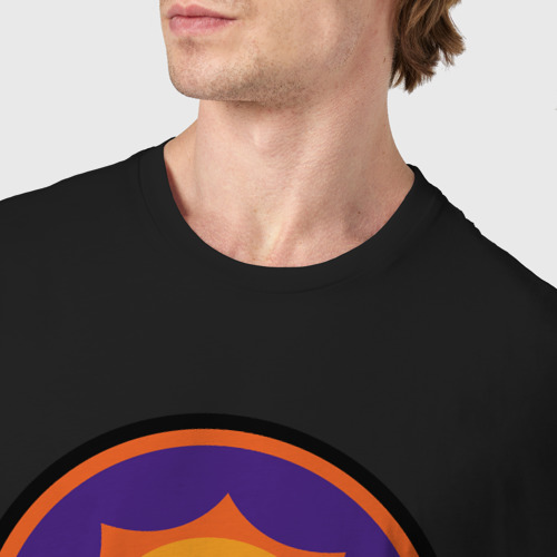 Мужская футболка хлопок Phoenix sun, цвет черный - фото 6
