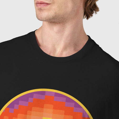 Мужская футболка хлопок Phoenix basketball, цвет черный - фото 6