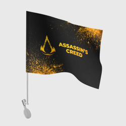 Флаг для автомобиля Assassin's Creed - gold gradient по-горизонтали