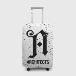 Чехол для чемодана 3D Architects glitch на светлом фоне