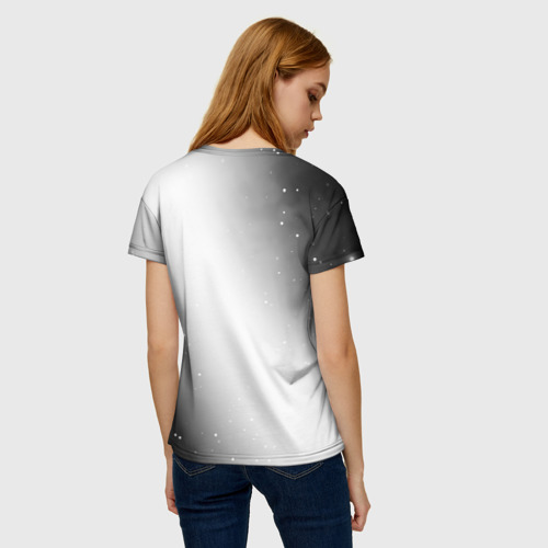 Женская футболка 3D Three Days Grace glitch на светлом фоне вертикально, цвет 3D печать - фото 4