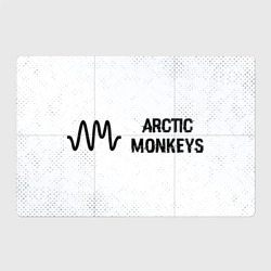 Магнитный плакат 3Х2 Arctic Monkeys glitch на светлом фоне по-горизонтали