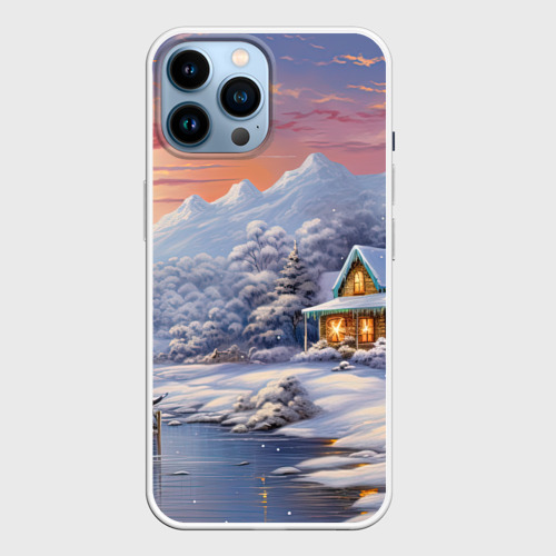 Чехол для iPhone 14 Pro Max с принтом Ожившие сказки зимнего леса, вид спереди №1