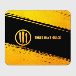 Прямоугольный коврик для мышки Three Days Grace - gold gradient по-горизонтали