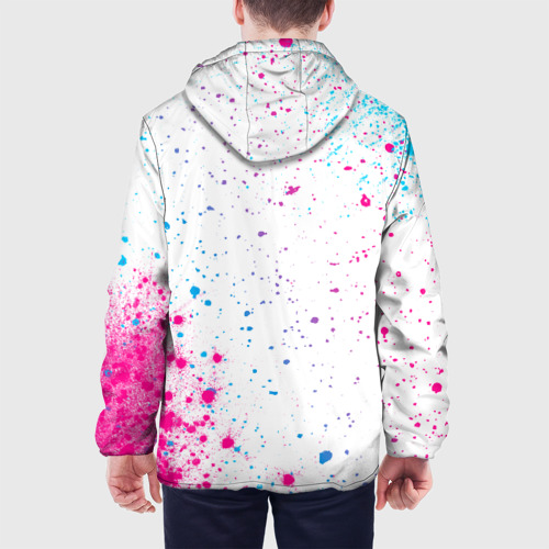 Мужская куртка 3D OneRepublic neon gradient style вертикально, цвет 3D печать - фото 5