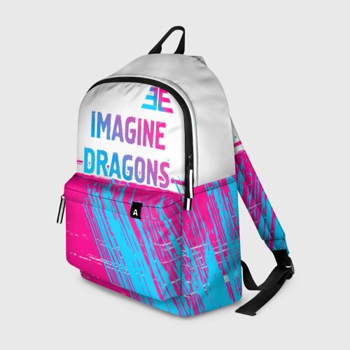 Рюкзак 3D Imagine Dragons neon gradient style посередине