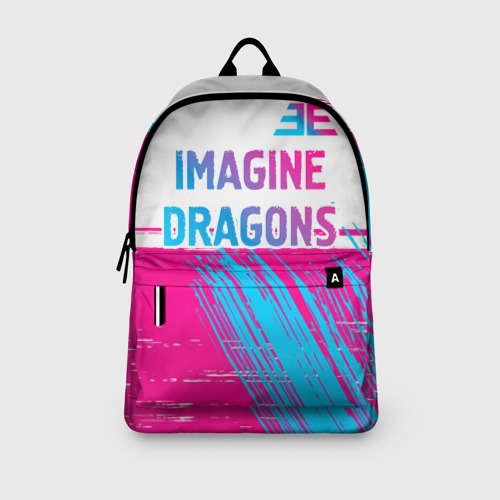 Рюкзак 3D Imagine Dragons neon gradient style посередине - фото 4