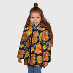 Зимняя куртка для девочек 3D Волшебные мотыльки - фото 2