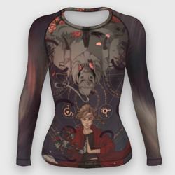 Женский рашгард 3D Стальной алхимик - два брата