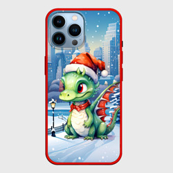 Морозный   дракон – Чехол для iPhone 14 Pro Max с принтом купить