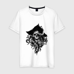 Пиратский череп – Мужская футболка хлопок с принтом купить со скидкой в -20%