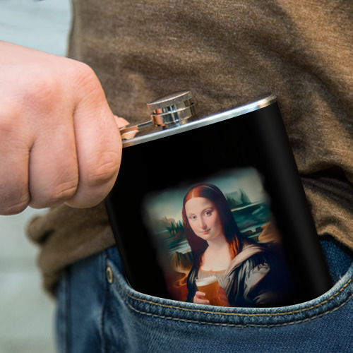 Фляга Мона Лиза с пивком - фото 4