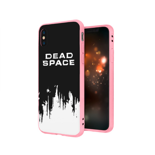 Чехол для iPhone X матовый с принтом Dead Space монстры космоса, вид сбоку #3