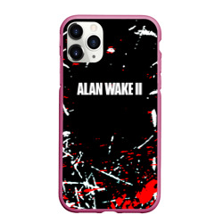 Чехол для iPhone 11 Pro Max матовый Alan Wake 2 писатель