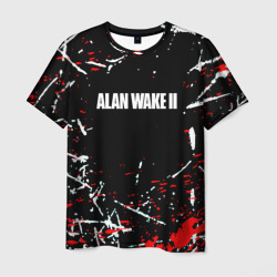 Мужская футболка 3D Alan Wake 2 писатель