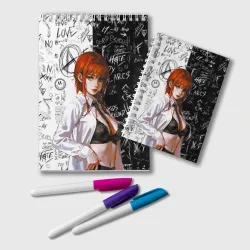 Блокнот Makima sexy in bra - Chainsaw man