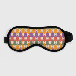 Новогодние разноцветные ёлочки – Маска для сна 3D с принтом купить