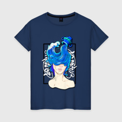 Женская футболка хлопок Aquarius-водолей