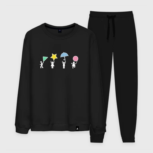 Мужской костюм хлопок Значки игры - Игра в кальмара