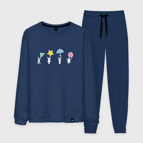 Мужской костюм хлопок Значки игры - Игра в кальмара