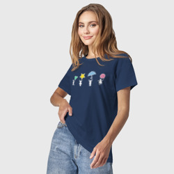 Светящаяся женская футболка Значки игры - Игра в кальмара - фото 2