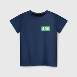 Номер 456 - Игра в кальмара – Светящаяся детская футболка с принтом купить со скидкой в -20%