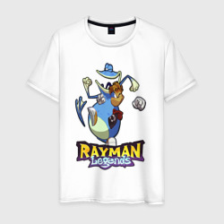 Мужская футболка хлопок Rayman and Globox fight