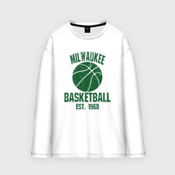 Мужской лонгслив oversize хлопок Milwaukee basketball 1968