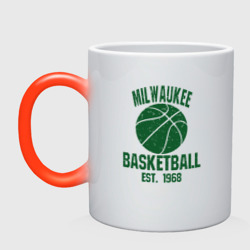 Кружка хамелеон Milwaukee basketball 1968