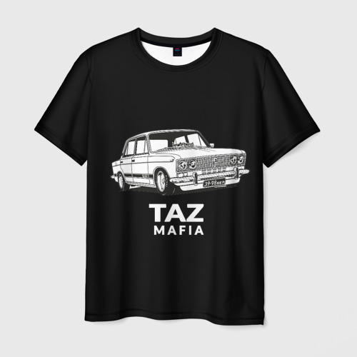 Мужская футболка с принтом TAZ Mafia, вид спереди №1