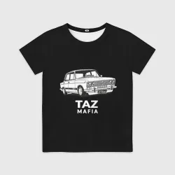 Детская футболка 3D TAZ Mafia 