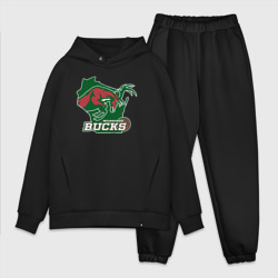 Мужской костюм oversize хлопок Milwaukee bucks