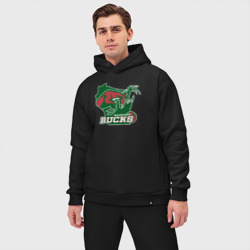 Мужской костюм oversize хлопок Milwaukee bucks - фото 2