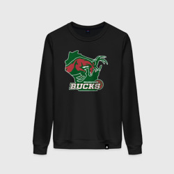 Женский свитшот хлопок Milwaukee bucks