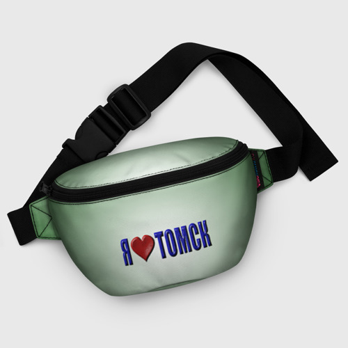Поясная сумка 3D с принтом Я люблю Томск, фото #5
